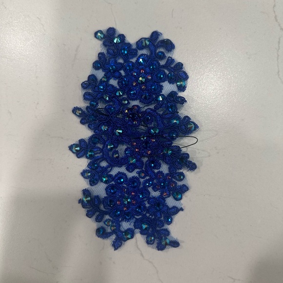 Custom Patrick J Design Blue Embellished Costume - Picture 9 of 9